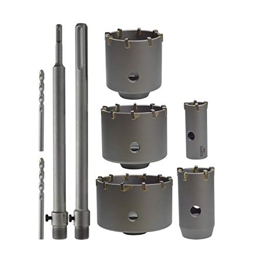 BINOTA Concrete Hole Saw of SDS Plus Shank for Cement Brick Wall, ...