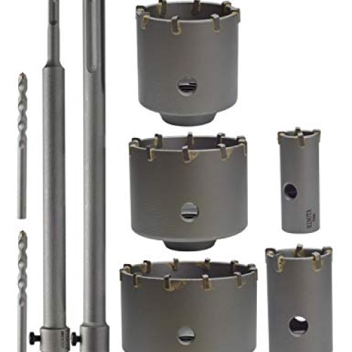 BINOTA Concrete Hole Saw of SDS Plus Shank for Cement Brick Wall, ...