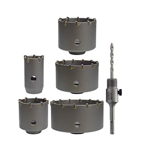 BINOTA Concrete Hole Saw SDS Plus Shank for Cement Brick Wall, Kit...