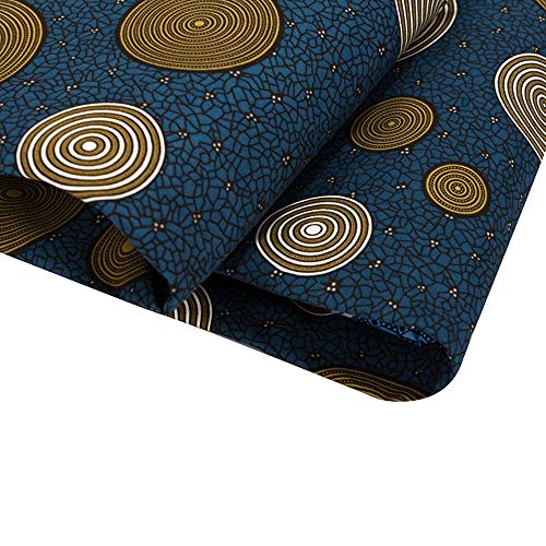 African Fabric 100% Cotton Ankara Print Fabric 6 Yards for Party D...