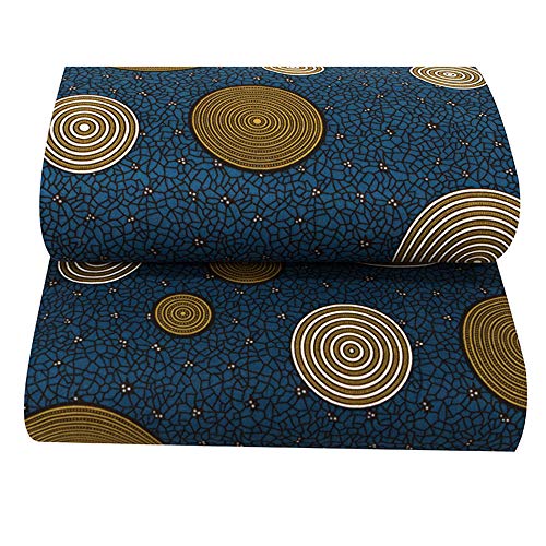 African Fabric 100% Cotton Ankara Print Fabric 6 Yards for Party D...