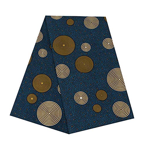 African Fabric 100% Cotton Ankara Print Fabric 6 Yards for Party D...