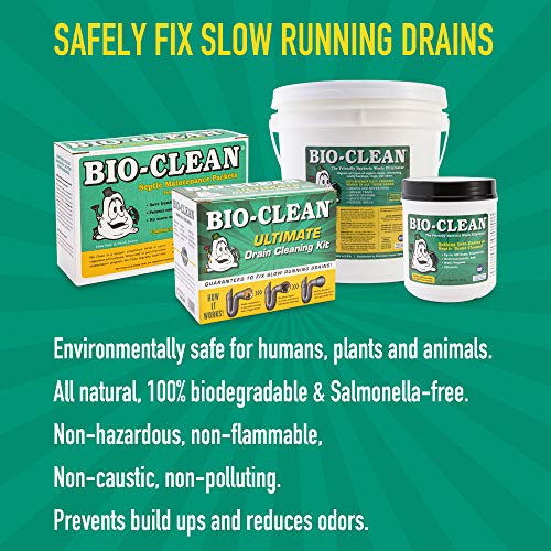 Bio-Clean Drain Septic 2# Can Cleans Drains- Septic Tanks - Grease...