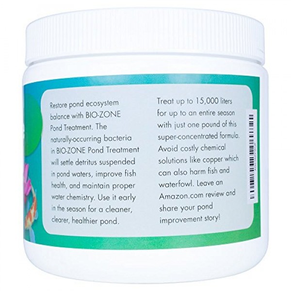 Bio-Zone Pond Enzyme Treatment - Ecofriendly Water Cleaner with Na...