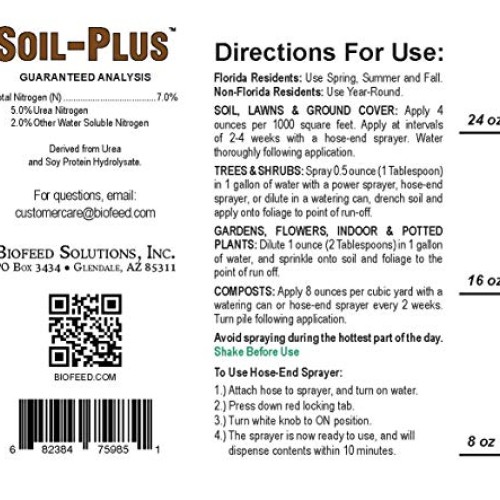 Biofeed Soil-Plus 7-0-0 | Liquid Aerating Soil Loosener, Condition...