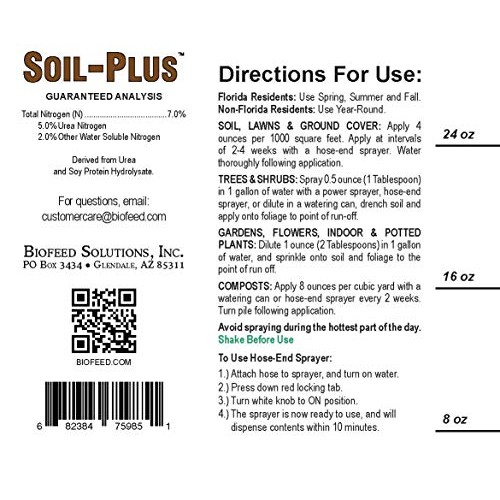 Biofeed Soil-Plus 7-0-0 | Liquid Aerating Soil Loosener, Condition...