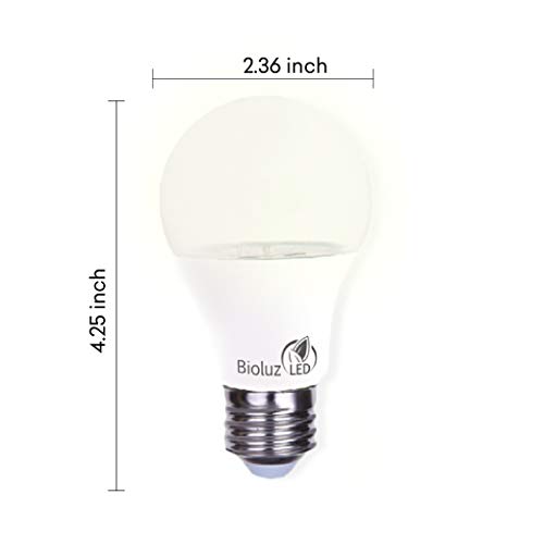 Bioluz LED Full Spectrum Grow Light Bulbs for Indoor Plants A19 LE...