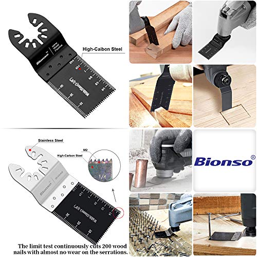 Bionso 31 PCS Oscillating Saw Blades, Premium Multitool Blades Kit...