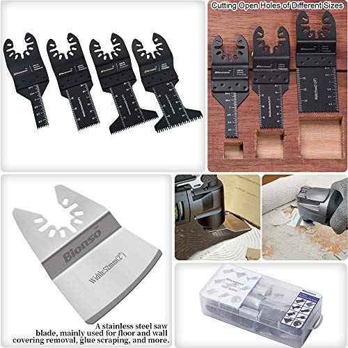 Bionso 31 PCS Oscillating Saw Blades, Premium Multitool Blades Kit...