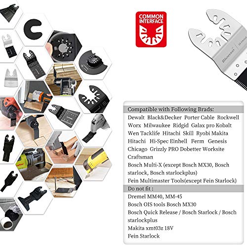 Bionso 31 PCS Oscillating Saw Blades, Premium Multitool Blades Kit...