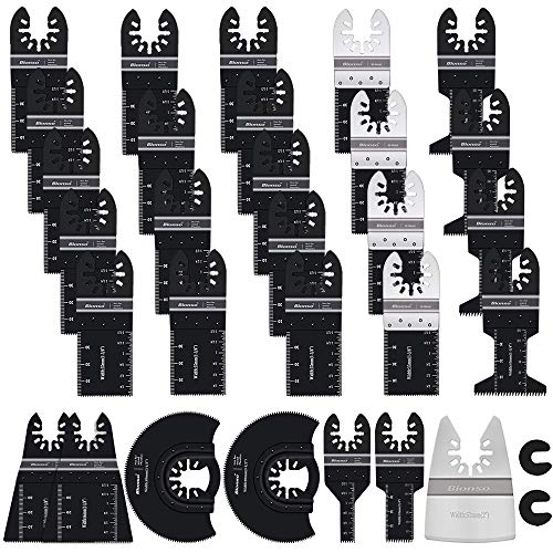 Bionso 31 PCS Oscillating Saw Blades, Premium Multitool Blades Kit...