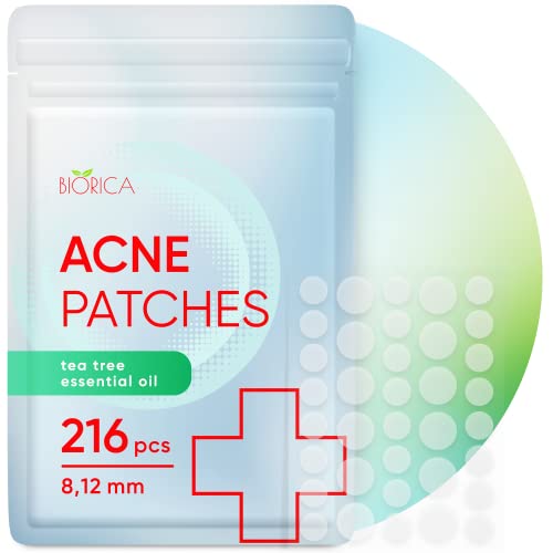 BIORICA Pimple Patches for Face with Tea Tree Oil 216pcs 2size. ...