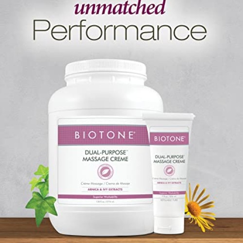 BIOTONE Dual-Purpose Massage Crème with Arnica and Ivy Extracts, P...