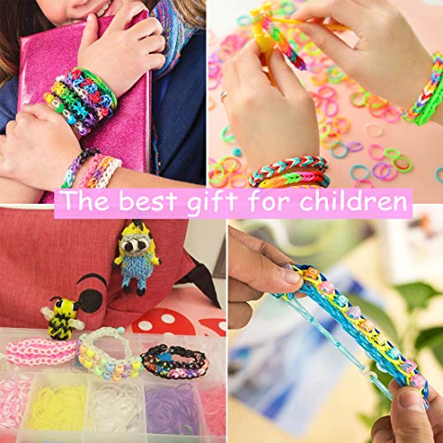 12000+ Rainbow Rubber Bands Refill Kit for Birthday Gift 28 Assort...