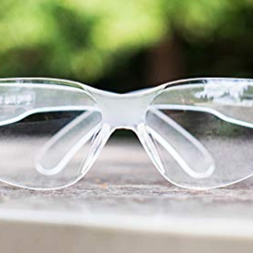 BISON LIFE Safety Glasses, One Size, Clear Protective Polycarbonat...