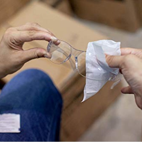BISON LIFE Safety Glasses, One Size, Clear Protective Polycarbonat...