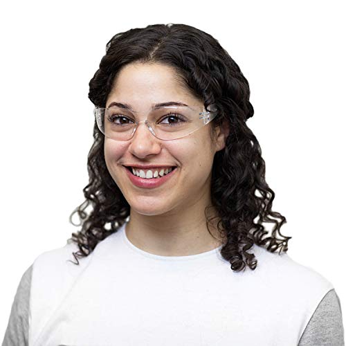 BISON LIFE Safety Glasses, One Size, Clear Protective Polycarbonat...