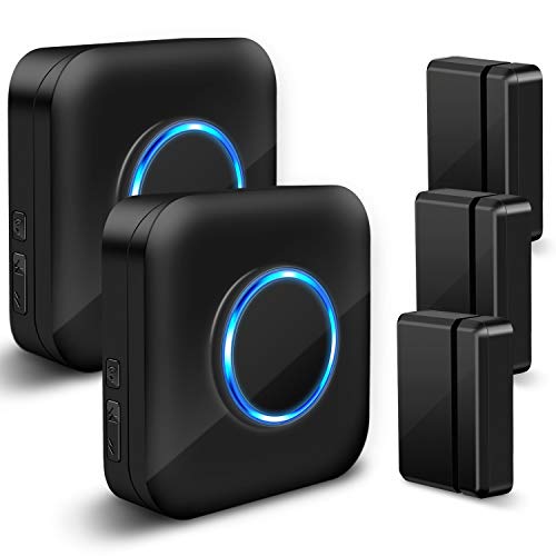 Door Chime Wireless Door Sensor - BISTEE Alarm Contact Door Open C...