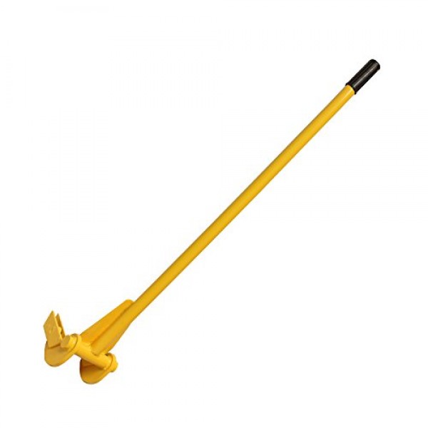 BISupply Pallet Buster Tool in Yellow with 41in Long Handle – Deck...
