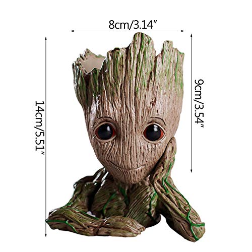 BITA 1PC Flower Pot Baby Groot Flowerpot Planter Action Figures Tr...