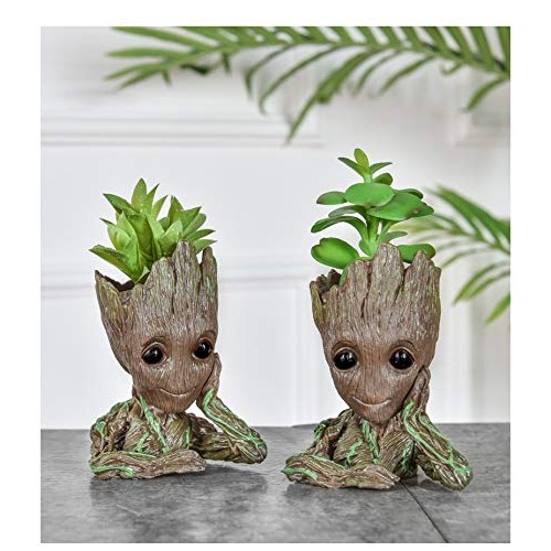 BITA 1PC Flower Pot Baby Groot Flowerpot Planter Action Figures Tr...