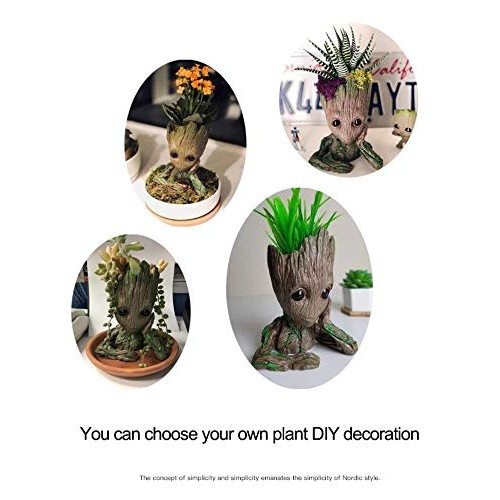 BITA 1PC Flower Pot Baby Groot Flowerpot Planter Action Figures Tr...