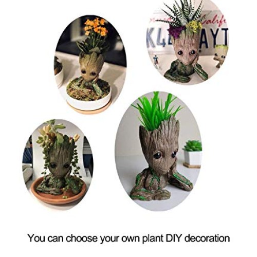 BITA 1PC Flower Pot Baby Groot Flowerpot Planter Action Figures Tr...