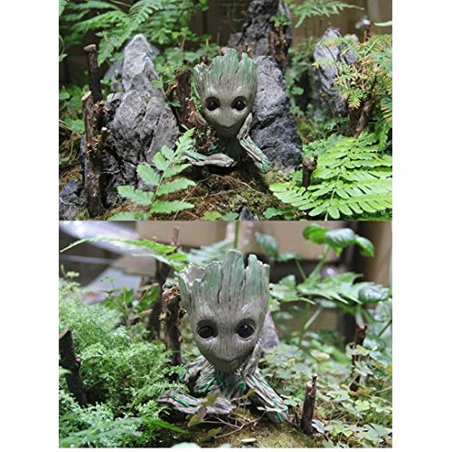 BITA 1PC Flower Pot Baby Groot Flowerpot Planter Action Figures Tr...