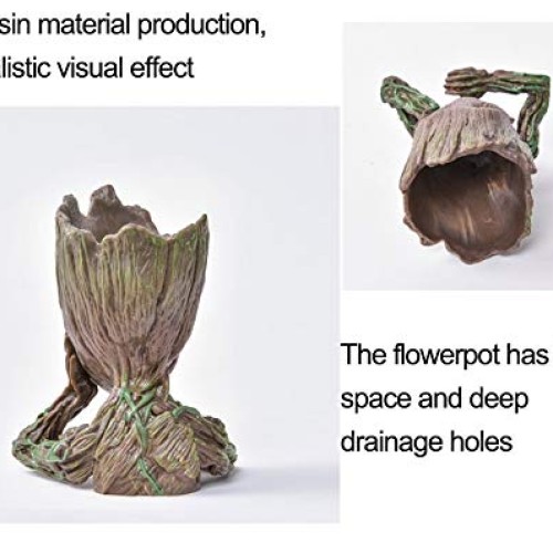 BITA 1PC Flower Pot Baby Groot Flowerpot Planter Action Figures Tr...