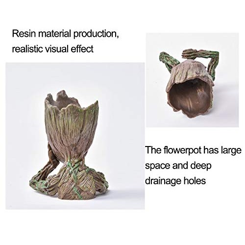 BITA 1PC Flower Pot Baby Groot Flowerpot Planter Action Figures Tr...