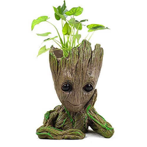 BITA 1PC Flower Pot Baby Groot Flowerpot Planter Action Figures Tr...