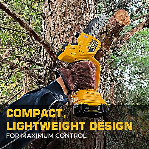 Mini Chainsaw for Dewalt Battery 20V MAX, Auto-Oiler, 8-Inch and 6...