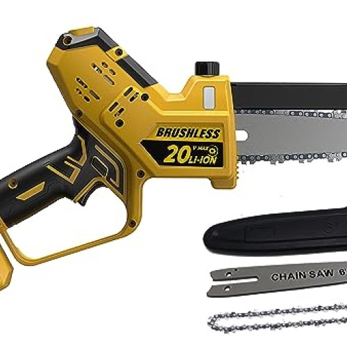 Mini Chainsaw for Dewalt Battery 20V MAX, Auto-Oiler, 8-Inch and 6...