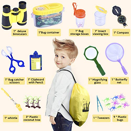 Biuone Explorer Sets for Kids, 24 PCS Outdoor Exploration Set ...