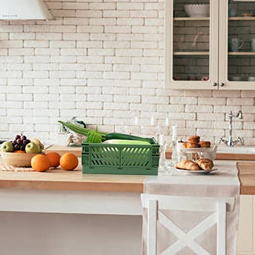 3 Pcs Pastel Crates for Storage, Plastic Baskets for Organizing, S...