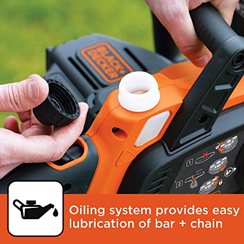 BLACK+DECKER 20V MAX Cordless Chainsaw, 10-Inch LCS1020