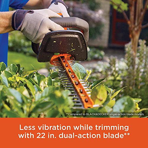 BLACK+DECKER 20V MAX Cordless Hedge Trimmer with Power Command Pow...
