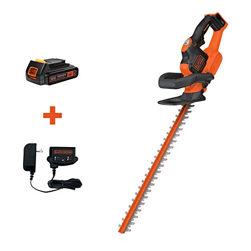 BLACK+DECKER 20V MAX Cordless Hedge Trimmer with Power Command Pow...