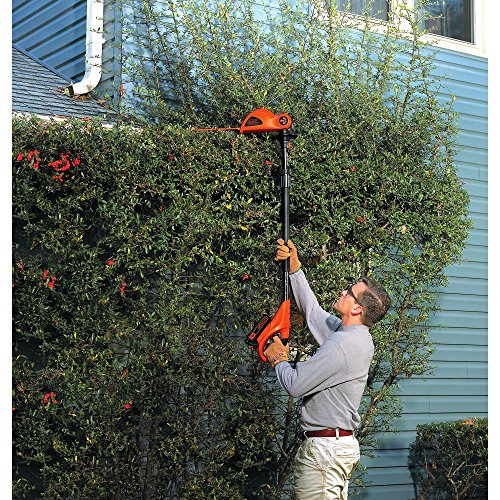 BLACK+DECKER 20V MAX Cordless Pole Hedge Trimmer, 18-Inch LPHT120
