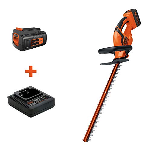 BLACK+DECKER 40V MAX Cordless Hedge Trimmer, 24-Inch LHT2436