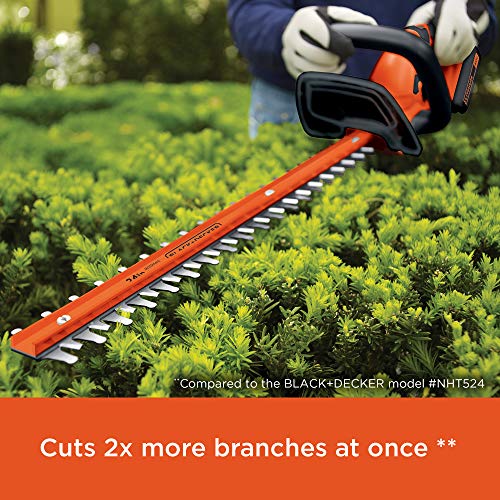 BLACK+DECKER 40V MAX Cordless Hedge Trimmer, 24-Inch LHT2436