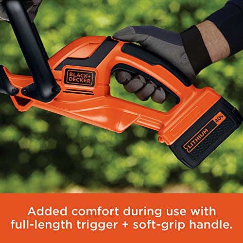 BLACK+DECKER 40V MAX Cordless Hedge Trimmer, 24-Inch LHT2436