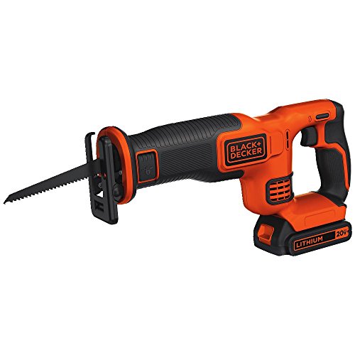 BLACK+DECKER BDCR20C 20V MAX Reciprocating Saw with Battery and Ch...