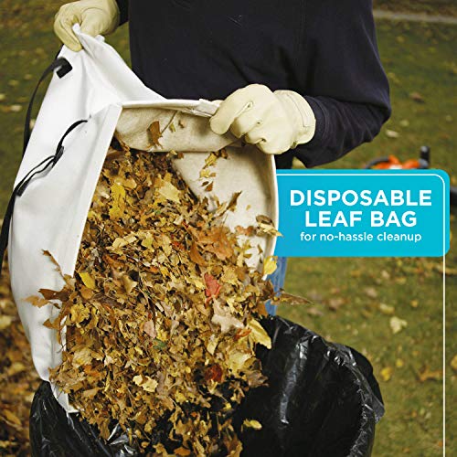 BLACK+DECKER Leaf Blower & Leaf Vacuum, 3-in-1, 12-Amp, 250-MPH, 4...