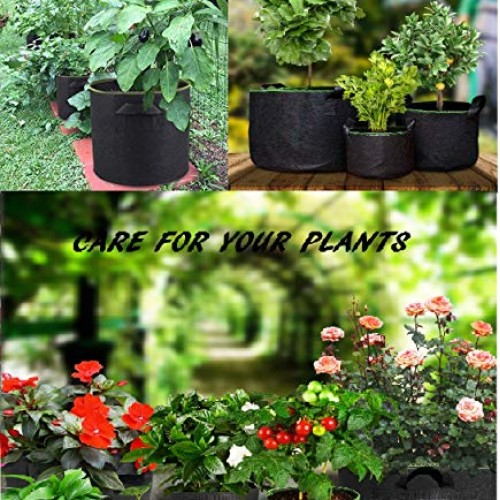 Potato Grow Bags 3 Pack 7 Gallon,Fabric Planting Pots Heavy Duty T...