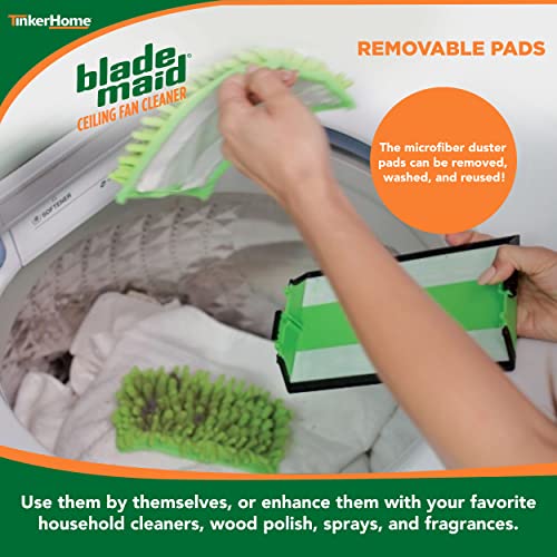 Blade Maid Ceiling Fan Cleaner- Cleaning Tool with 3 Foot Extendab...