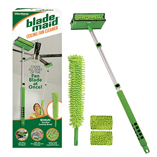 Blade Maid Ceiling Fan Cleaner- Cleaning Tool with 3 Foot Extendab...