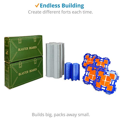 Blaster Boards - 2 Pack | Kids Fort Building Kit for Nerf Wars & C...