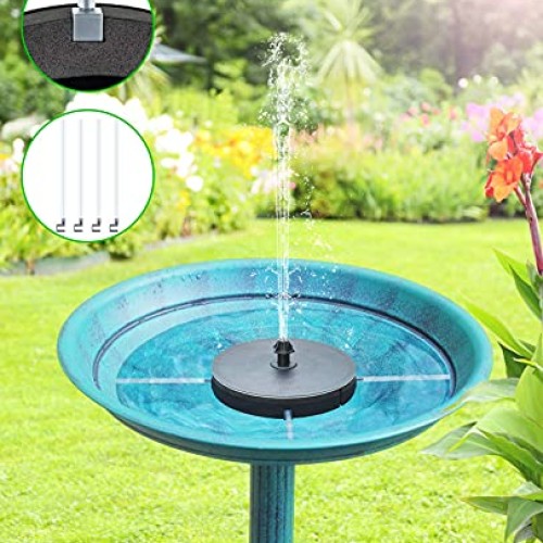 Upgraded 3W Solar Fountain Pump for Bird Bath, Bligli Solar Powere...