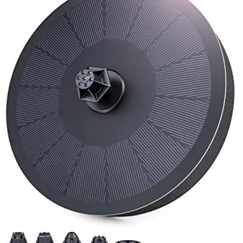 Upgraded 3W Solar Fountain Pump for Bird Bath, Bligli Solar Powere...